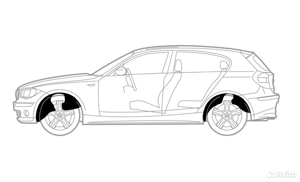 Подкрылки задние Nissan Juke 4WD