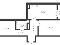 2-к квартира, 62 м², 5/17 эт.