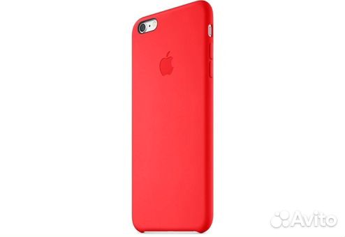 84012373227 Силиконовый чехол с логотипом iPhone 6/6s, красный