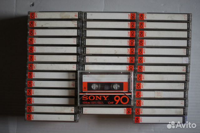 Объявление Японские кассеты Sony сhf90 (с фотографией). Кассет