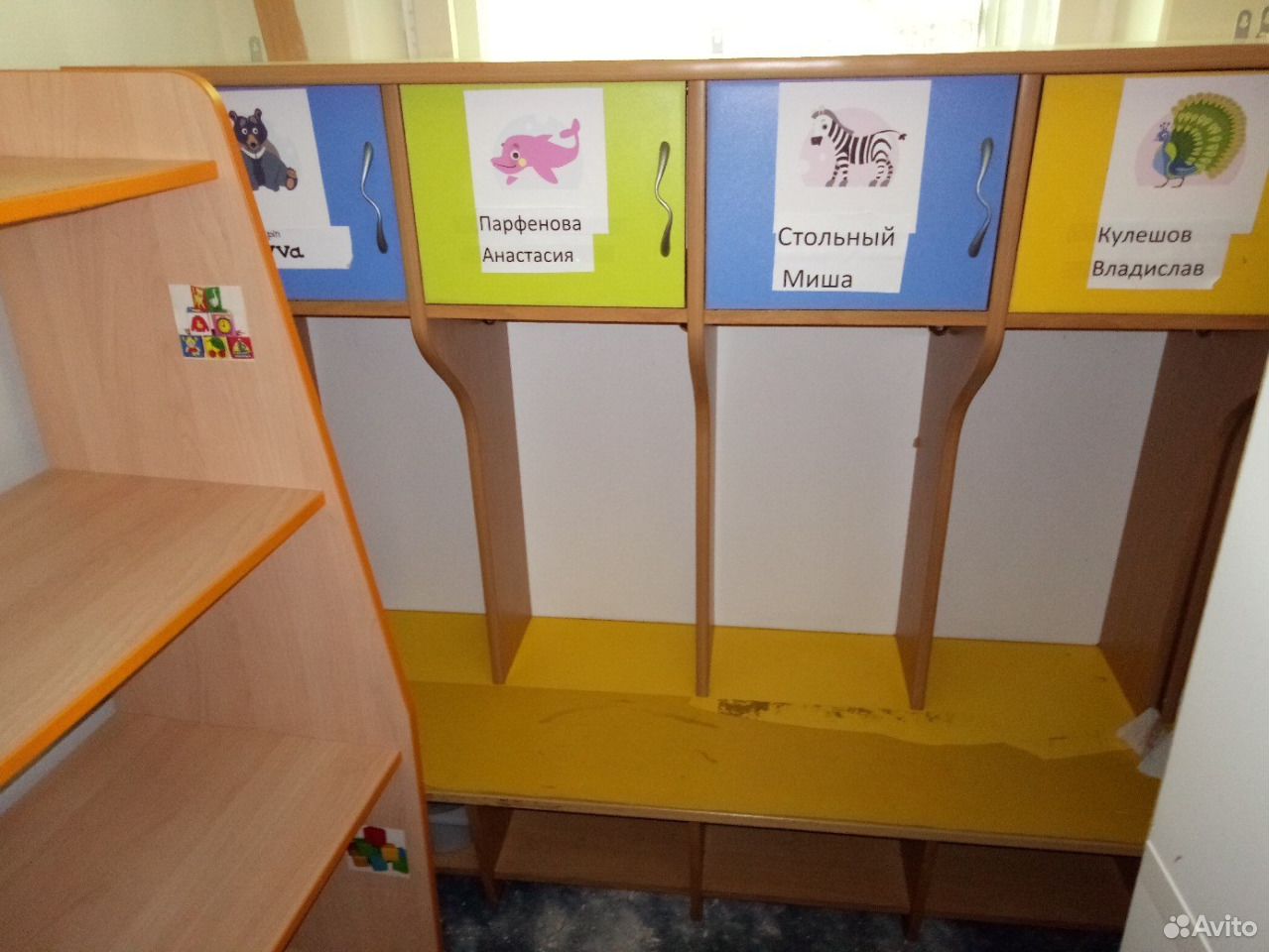 Шкафчик в детский сад на двоих
