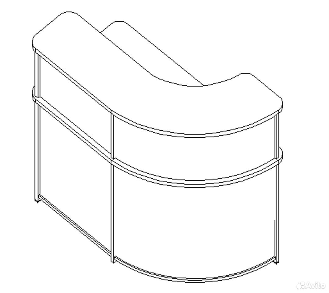 Ресепшен стойка администратора чертежи