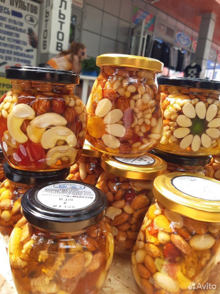 Мёд с орехами купить на Зозу.ру - фотография № 1