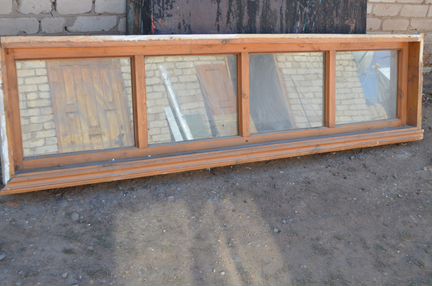 Окно деревянное с блоком