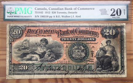 20 долларов 1912, Канада