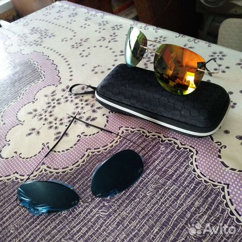 Солнцезащитные безоправные очки Силуэт