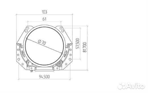 Переходные рамки для линз hella 3r чертежи