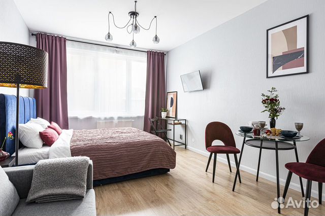 

Квартира-студия, 25 м², 3 кровати