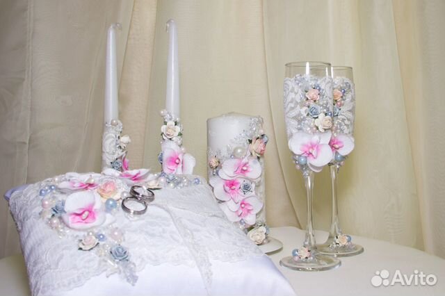 Свадебные аксессуары, набор, бокалы