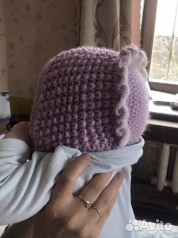 Вязаная шапка детская