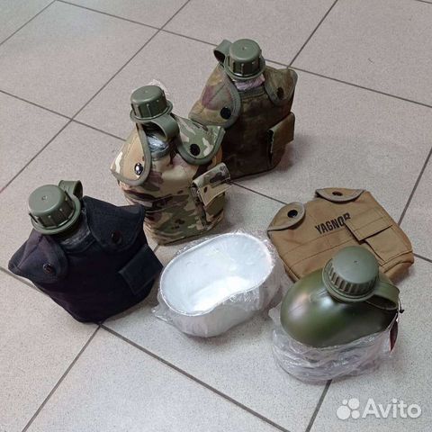 Фляга 1литр с кружкой в чехле