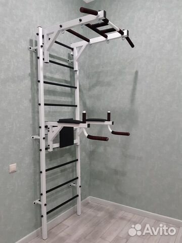 Шведская стенка с турником и брусьями