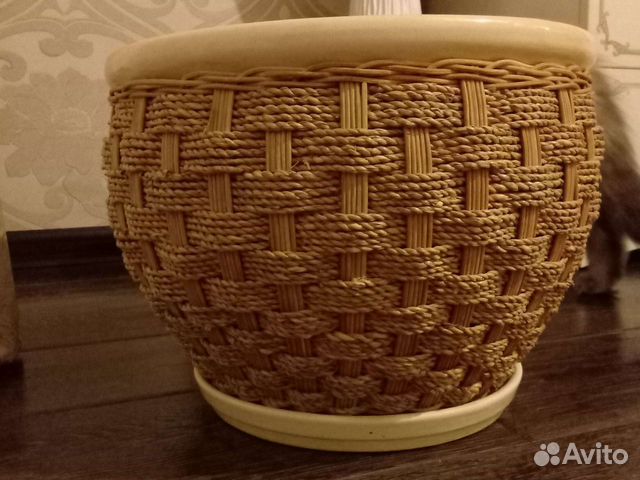 Большой горшок для цветов керамика