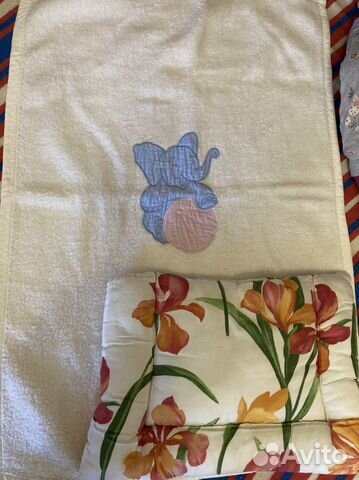 Подушка и плед для младенца