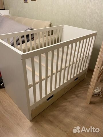 Детская кроватка IKEA стува белая