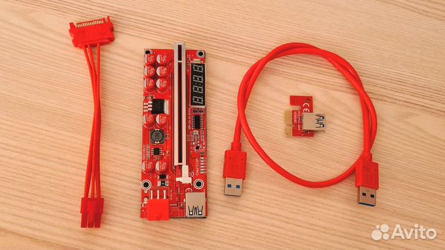 Новый Райзер VER 013 PRO 6PIN, Кабель USB 60 см