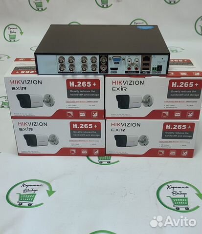 Комплект для видеонаблюдения 6 камер 2мп(пластик)
