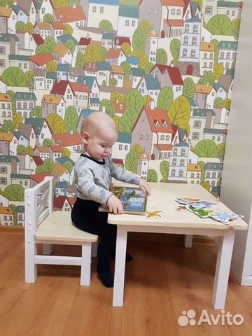 Детский стол и стульчик монтессори