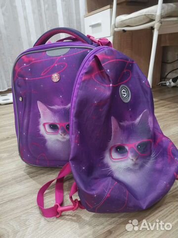 Портфель/Ранец школьный+ рюкзак для сменной обуви