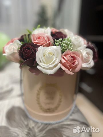 Букет из мыльных роз