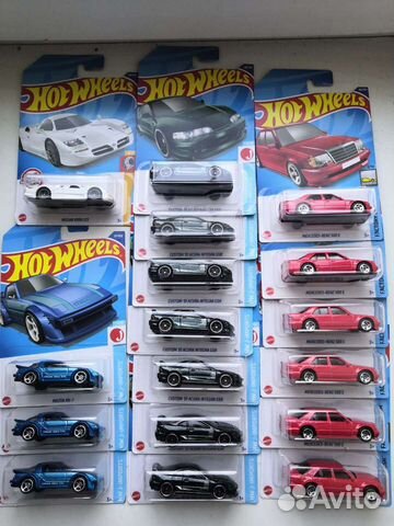 Hot wheels Mercedes 500 E, Mazda RX-7, Acura integ