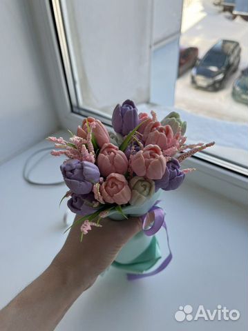 Букет цветов из мыла