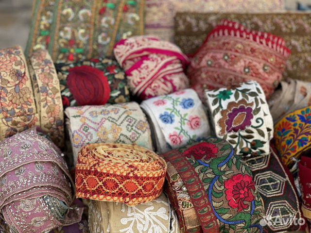 Тесьма, ленты с вышивкой, рукоделие