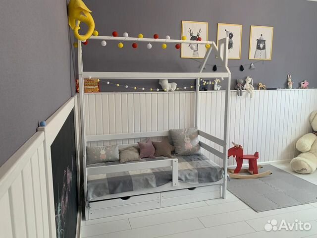 Детская кровать Домик (Массив березы)