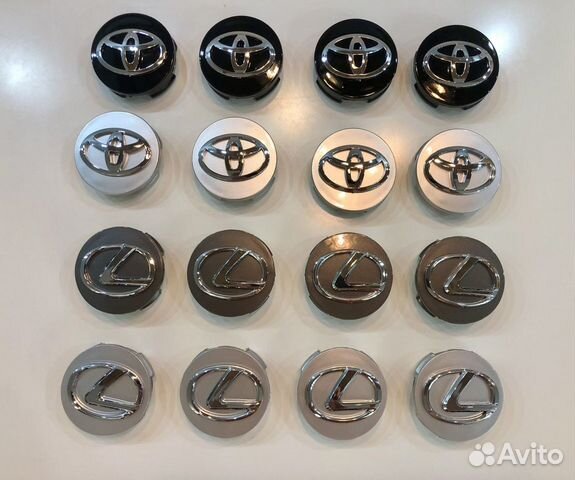 Колпачки на диски Toyotа Lexus 62mm