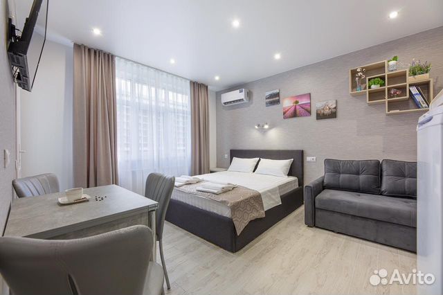 

Квартира-студия, 21 м², 2 кровати