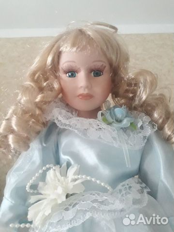 Кукла фарфоровая коллекционная большая