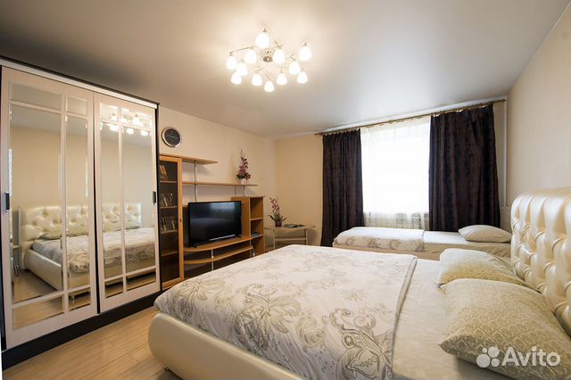 

1-к. квартира, 45 м², 3 кровати