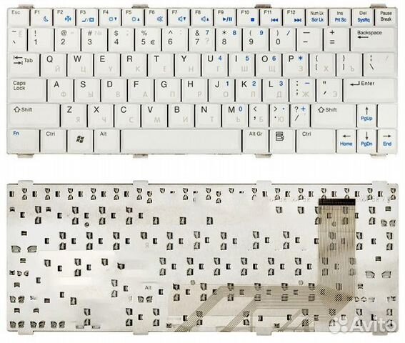Клавиатура для Dell Vostro 1200 V1200 белая