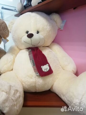Плюшевый медведь новый, размер 1м