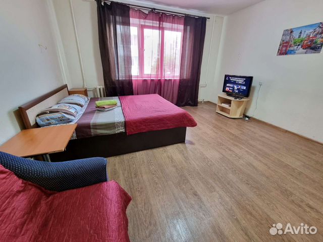 

1-к. квартира, 46 м², 2 кровати