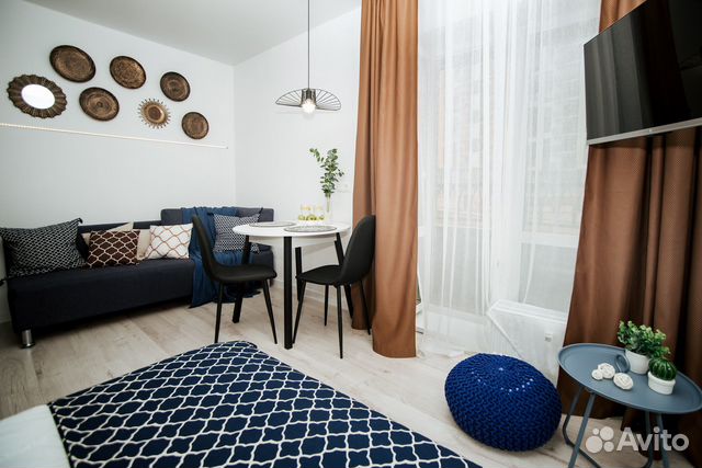 

Квартира-студия, 27 м², 2 кровати