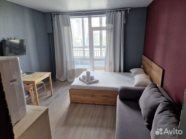 

Квартира-студия в апарт-отеле, 22 м², 2 кровати