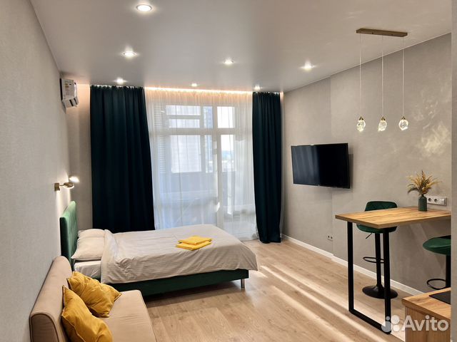

Квартира-студия, 30 м², 2 кровати