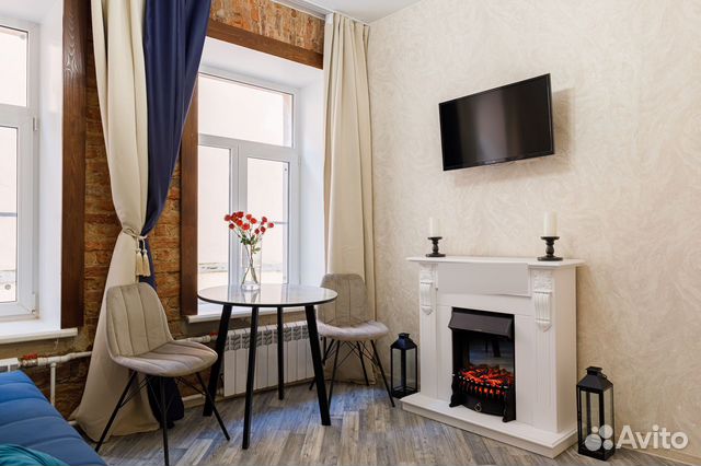 

Квартира-студия, 45 м², 2 кровати