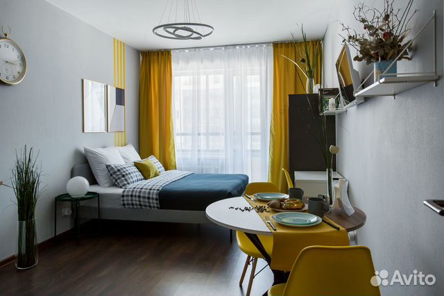 

Квартира-студия, 28 м², 1 кровать