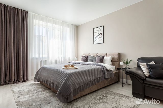 

1-к. квартира, 55 м², 3 кровати