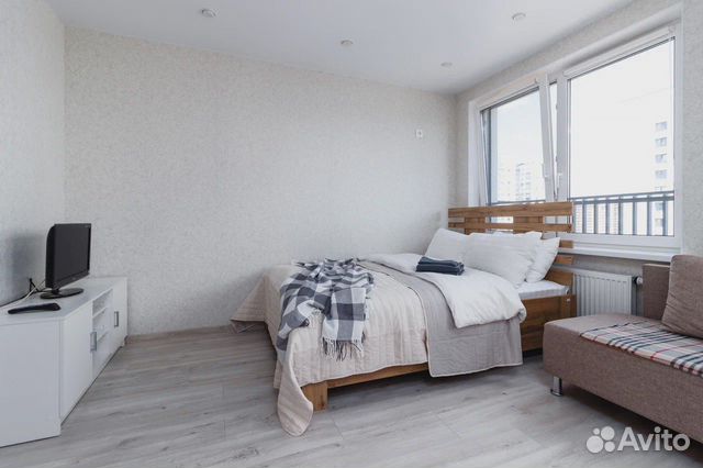 

Квартира-студия, 30 м², 2 кровати
