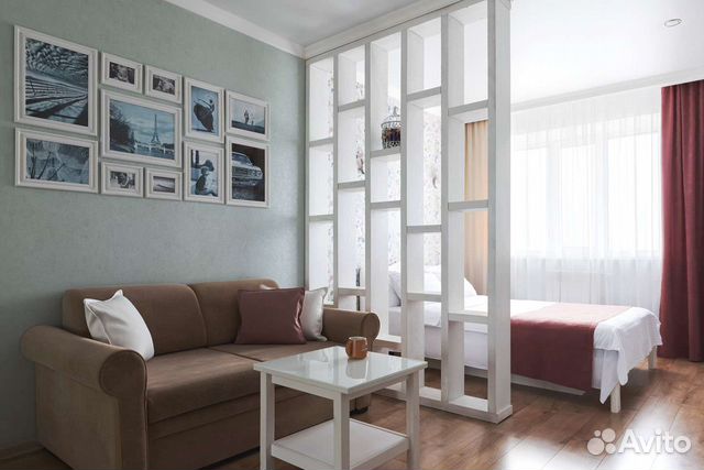 

1-к. квартира, 44 м², 2 кровати
