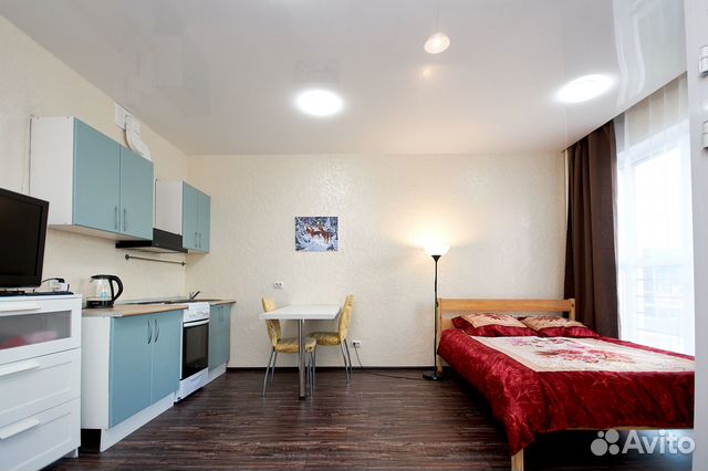 

Квартира-студия, 32 м², 2 кровати
