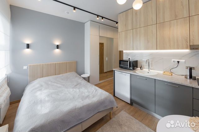 

Квартира-студия в апарт-отеле, 24 м², 1 кровать
