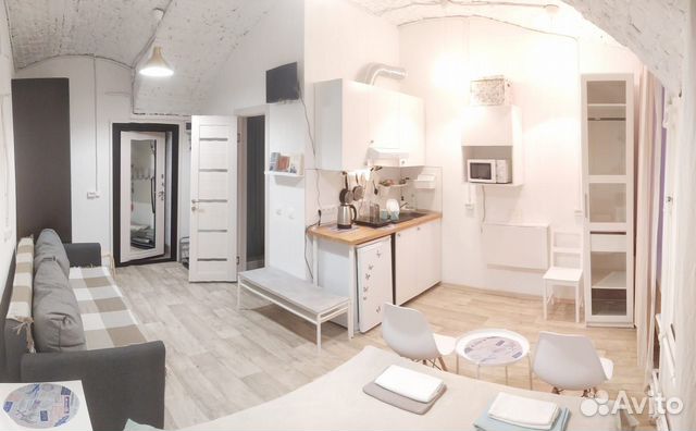 

Квартира-студия, 27 м², 2 кровати