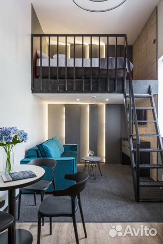 

Квартира-студия, 20 м², 2 кровати