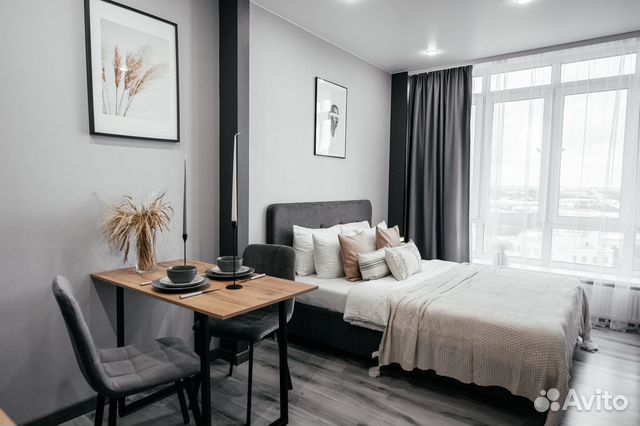 

Квартира-студия, 27 м², 2 кровати