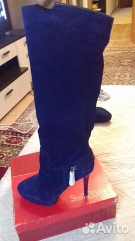 Сапоги-европейка 39 р-р замшевые Сапоги-европейка 39 р-р замшевые