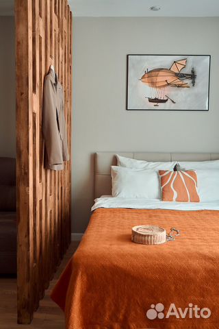 

Квартира-студия, 34 м², 2 кровати